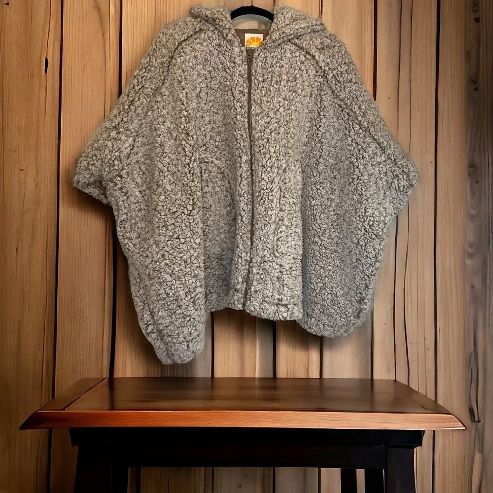 C&C California Sherpa Hooded Poncho